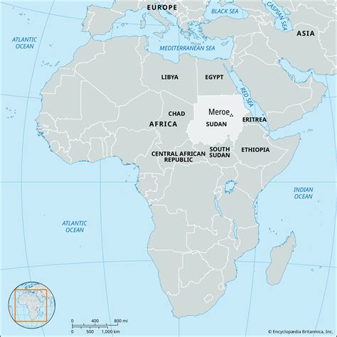 Meroe Sudan Map And History Britannica