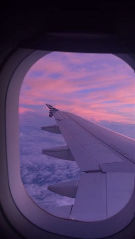 Sunset Aesthetic Plane Window Pretty Vsco Ästhetische Bilder