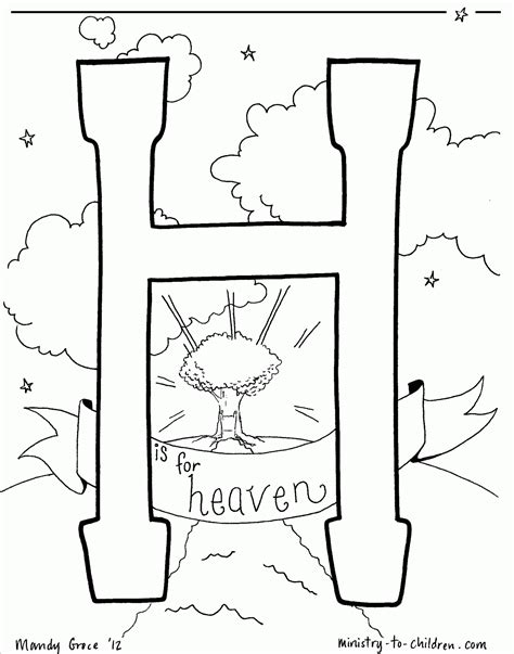 Coloring Page Of Heaven Coloring Home