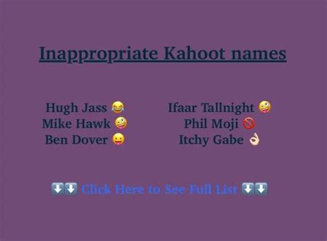 150 Funny Kahoot Names ️ Inappropriate Dirty And Funny