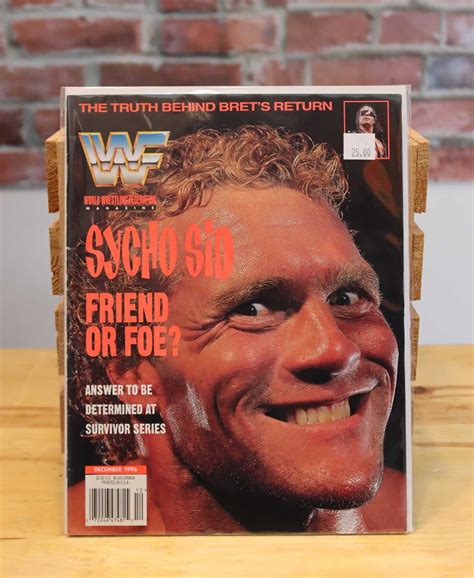Original Wwf Wwe Vintage Wrestling Magazine Psycho Sid Etsy