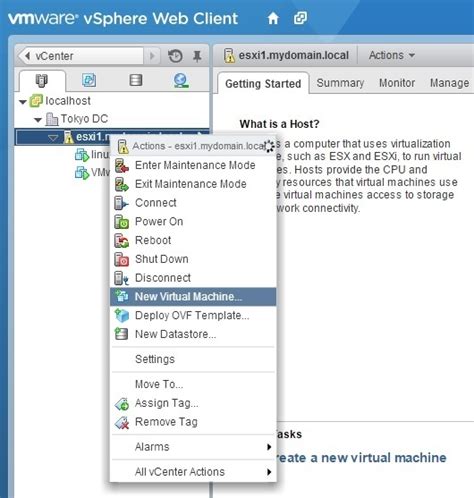 Create virtual machines | VMware ESXi#