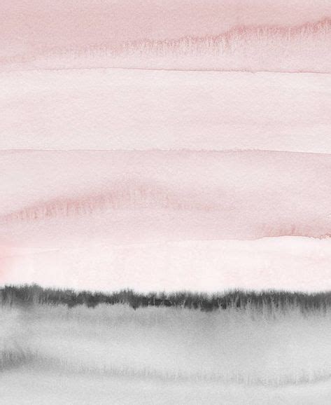 Blush Pink And Gray Print Printable Watercolor Print Pink And Black