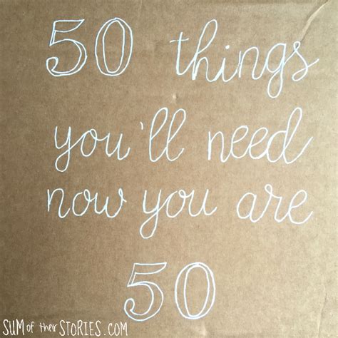 Check spelling or type a new query. Fun 50th Birthday Gift: 50 things for someone who is 50 ...