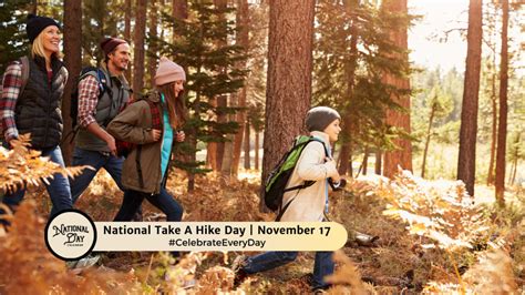National Take A Hike Day November 17 National Day Calendar