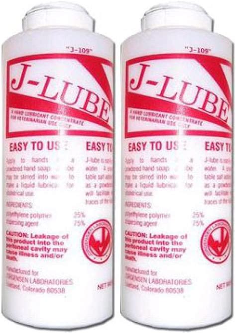 J Lube Water Based Lubricant A Set Of Two Bottles Of J Lube Lubricant