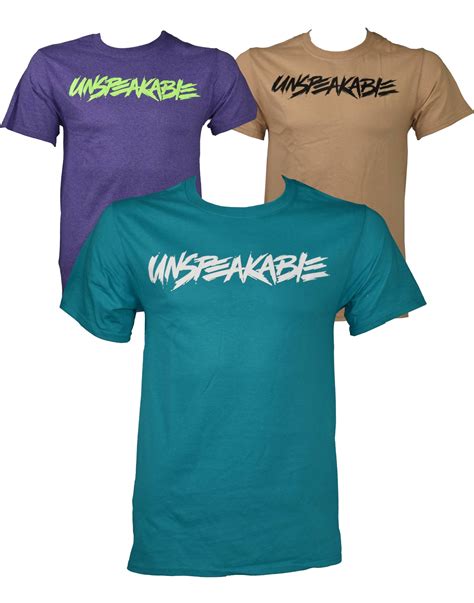 Unspeakable Shirt 3 Shirt Bundle