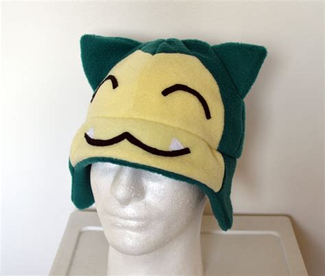 Snorlax Pokemon Fleece Hat With Earflaps Etsy