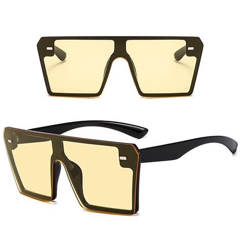 trending cool glasses oversize square sunglasses women men outdoor eyewear uv400 ebay