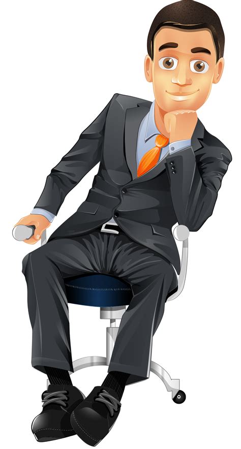 Sitting Man Chair Png Clipart Png All
