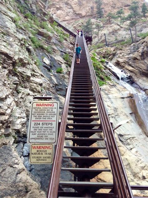 A Daunting Flight Of Stairs At Seven Falls Colorado Travel Usa The