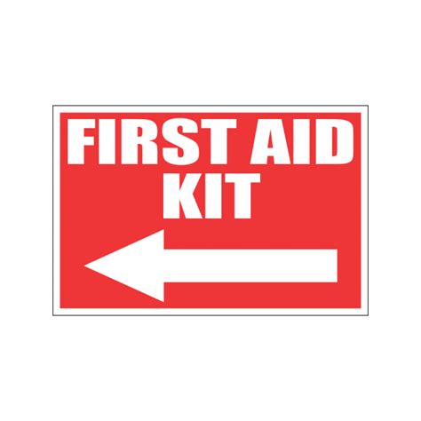 First Aid Kit Left Sign Sign Material Metal
