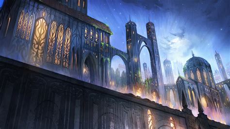 Wallpaper Castle Fantasy Art Digital Art Fantasy Arch