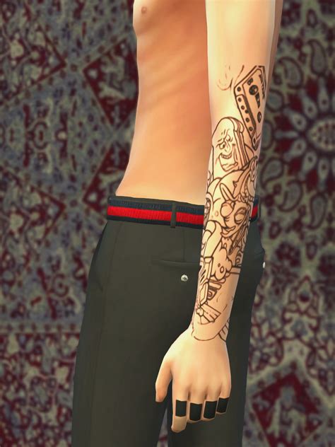 Mypixiesims Ts4 Tattoo Available For Both Males Sims 4 Cc Finds