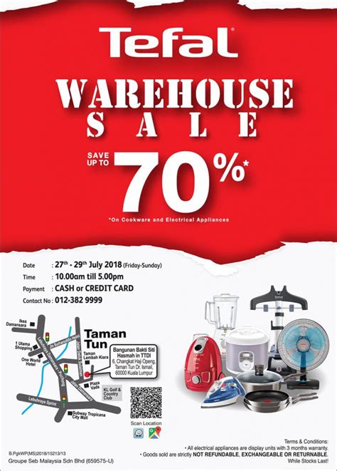 Ismail (ttdi) folks in kuala lumpur will be pleased to know that an a&w outlet. Tefal Warehouse Sale Save Up To 70% at TTDI (27 July 2018 ...