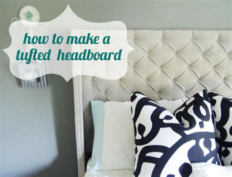 How To Make An Upholstered Tufted Headboard With Wings Featuring