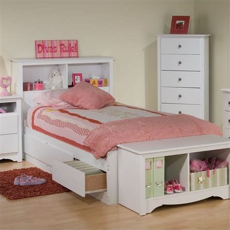 See more by sand & stable™ baby & kids. White Twin Bookcase Platform Storage Bed - WBT-4100-KIT