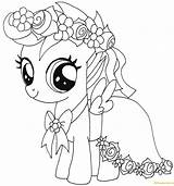 Pony Coloring Scootaloo Printable Cartoons sketch template