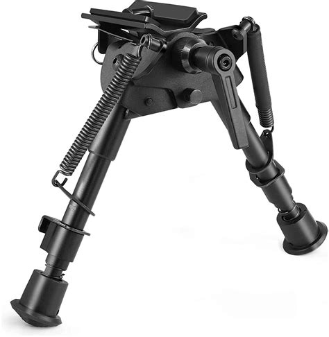 Inch Tactical Swivel Bipod Foldable Notched Legs Pivot Tilt With S