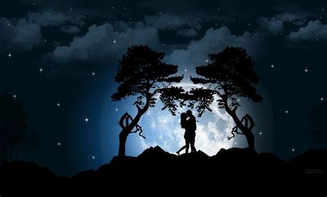Moonlight Kisses By Casanovart On Deviantart Love Images Beautiful