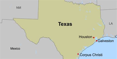 Corpus Christi Map Of Texas Map