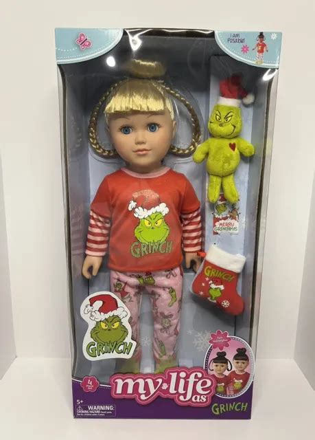 My Life As The Grinch Blonde 18 Doll Pajamas Slippers Christmas Cindy