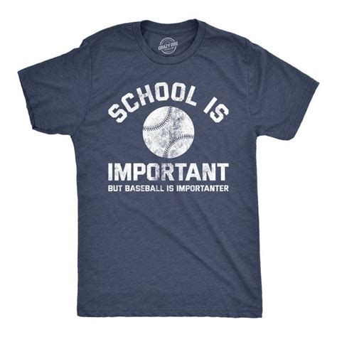 School Is Important Baseball Importanter Gameday Graphic Shirt Sports
