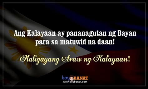 Tagalog Independence Day Quotes Boy Banat