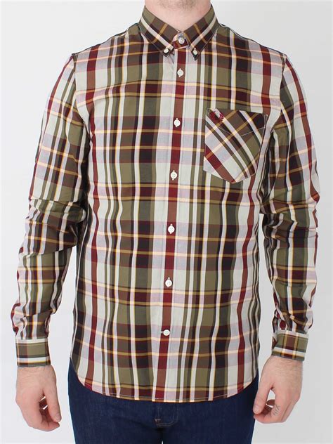 Fred Perry Check Shirt In Port