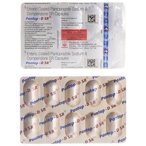Pantop D Sr Capsule 10 Tablets Prescription Rs 1185 Strip National