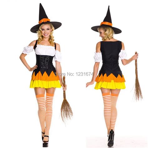 Halloween Witch Costumes Sexy Costumes For Stage Cos Play Game Party Costume Dress Pumpkin