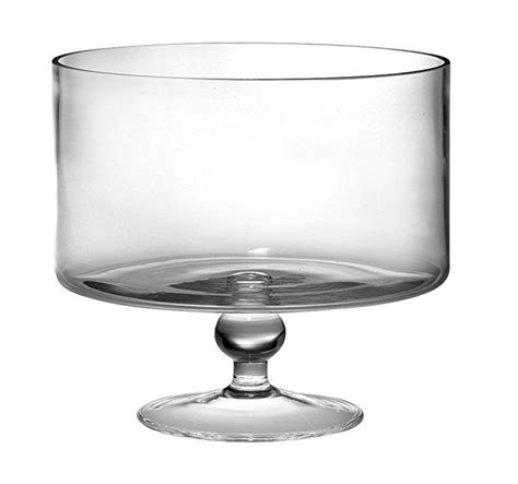 barski european beautiful hand made glass large trifle bowl 9 5 d 170 oz over 5 quarts clear