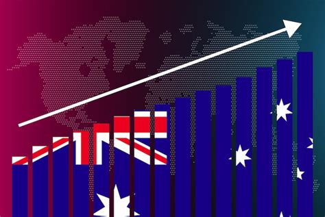 Premium Vector Australia Bar Chart Graph Increasing Values Country