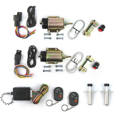 85lb shaved door handle kit 2 doors popper solenoid street rat hot rod car truck ebay