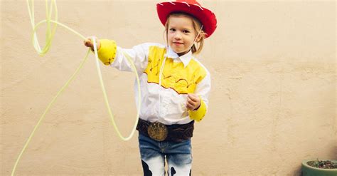 Maybe you would like to learn more about one of these? DIY Jessie-Approved Cowgirl Costume | Cowgirl costume, Halloween costumes for kids, Jessie costumes