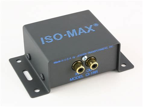 Jensen Transformers ISO MAX CI RR Single Channel Audio Input Ground Isolator Hum Eliminator