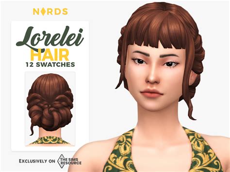 Lorelei A Sims 4 Cc Hair Separated