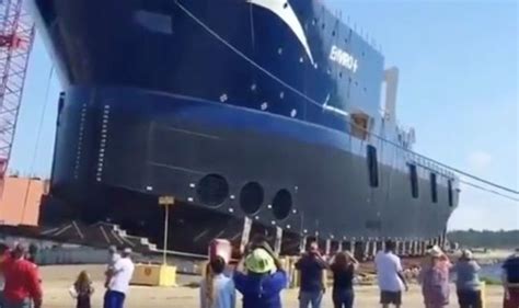 Viral Video Shows Cruise Ship Pulled Into Sea And Soaking People