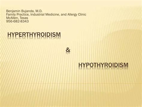Ppt Hyperthyroidism And Hypothyroidism Powerpoint Presentation Id2772951