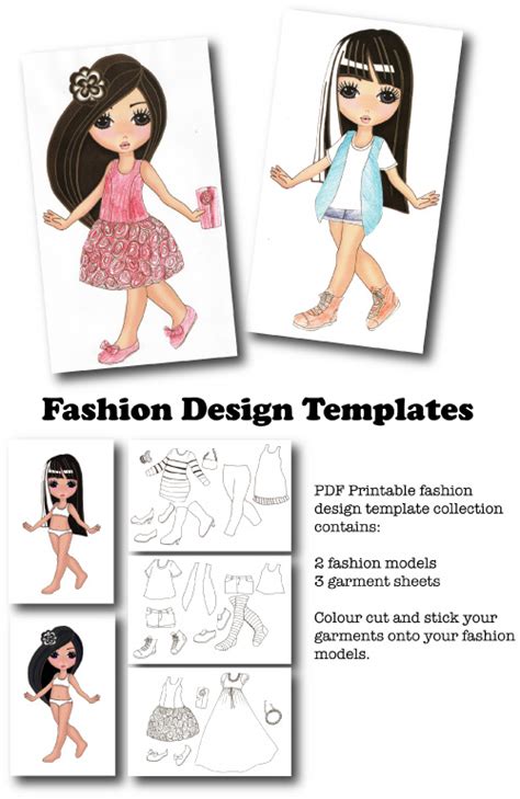 8 Best Images Of Printable Clothing Design Templates Fashion Sketch