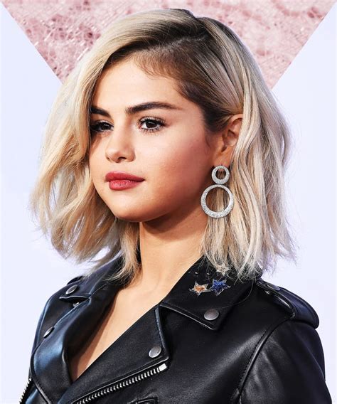 A hair length chart save you time and a bad haircut. Tuck Hair Behind Ears Trend - Selena Gomez Beyonce