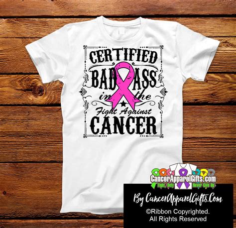 breast cancer certified bad ass in the fight shirts cancer apparel ts at shopify