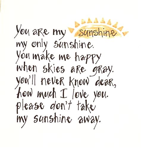 You Are My Sunshine Print Etsy UK