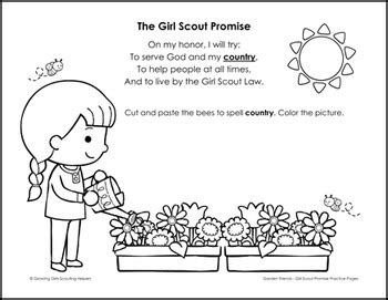 Girl Scout Daisy Flower Friends Coloring Pages