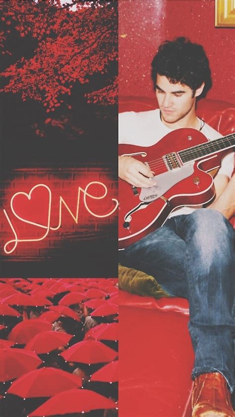 Darren Criss Red Aesthetic Collage By Sarabbz Redbubble