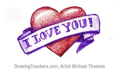 Cool anamorphic illusion with pencils. Drawing a heart with an Banner is a great way to say | 3d ...