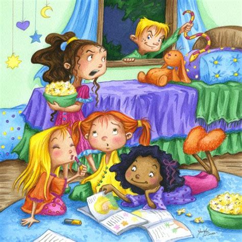Slumber Party By Isynia Artessa Fight Movies Party Cartoon Adult