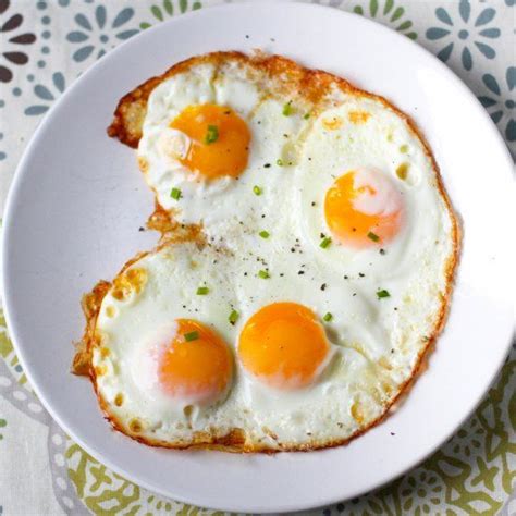Two Fried Eggs Are On Top Of Bread