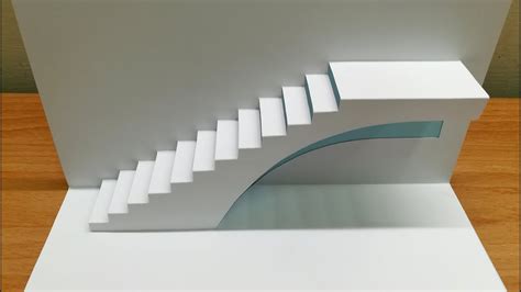 3d Staircase｜staircase Pop Up Card｜paper Art｜kirigami｜origami