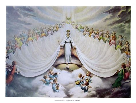 Mary Immaculate Queen Of The Universe Framed Or Print Only Pictures